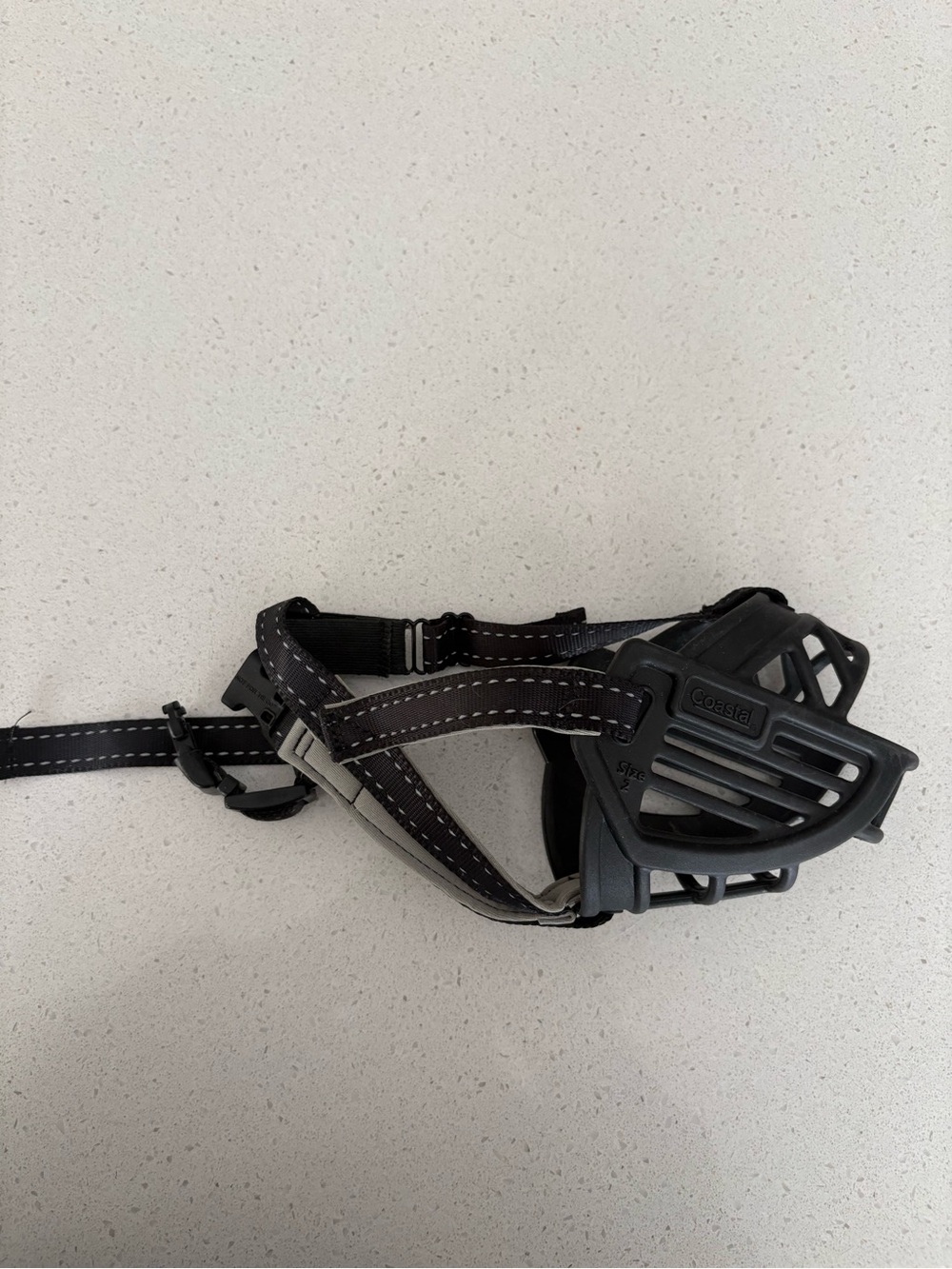 Coastal Black Dog Muzzle with Adjustable Straps Size 2
